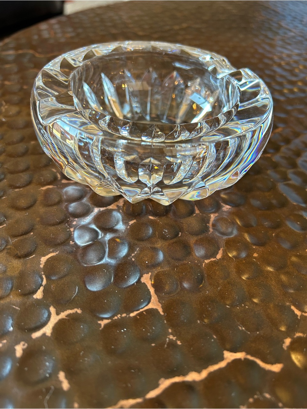 Authentic Baccarat crystal ashtray
